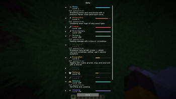 Every skill tells you where its XP comes from