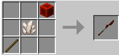 Redstone Glaive crafting recipe