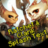 Ratchet & Clank Splash Text