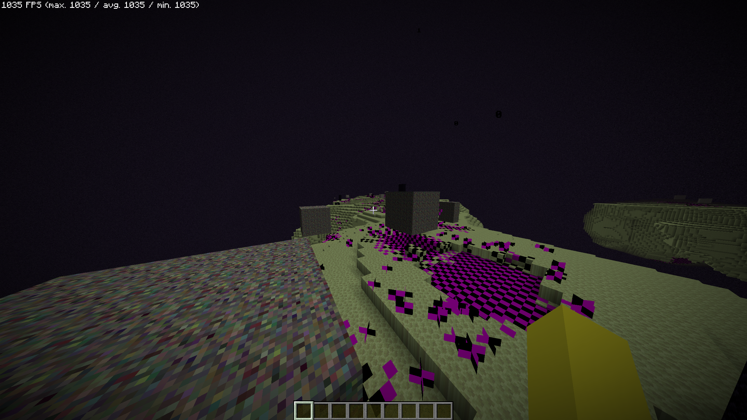 After - Anomaly block showing its own static texture