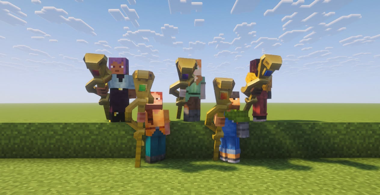The 5 main staffs held by players