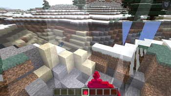 Enchanted Redstone Apple In Use