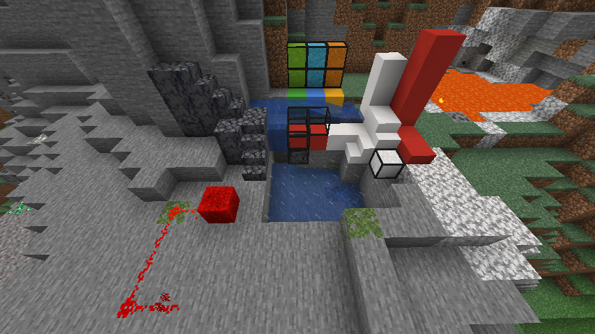 Basalt Stairs, Reinforced Concrete, and Redstone Sand