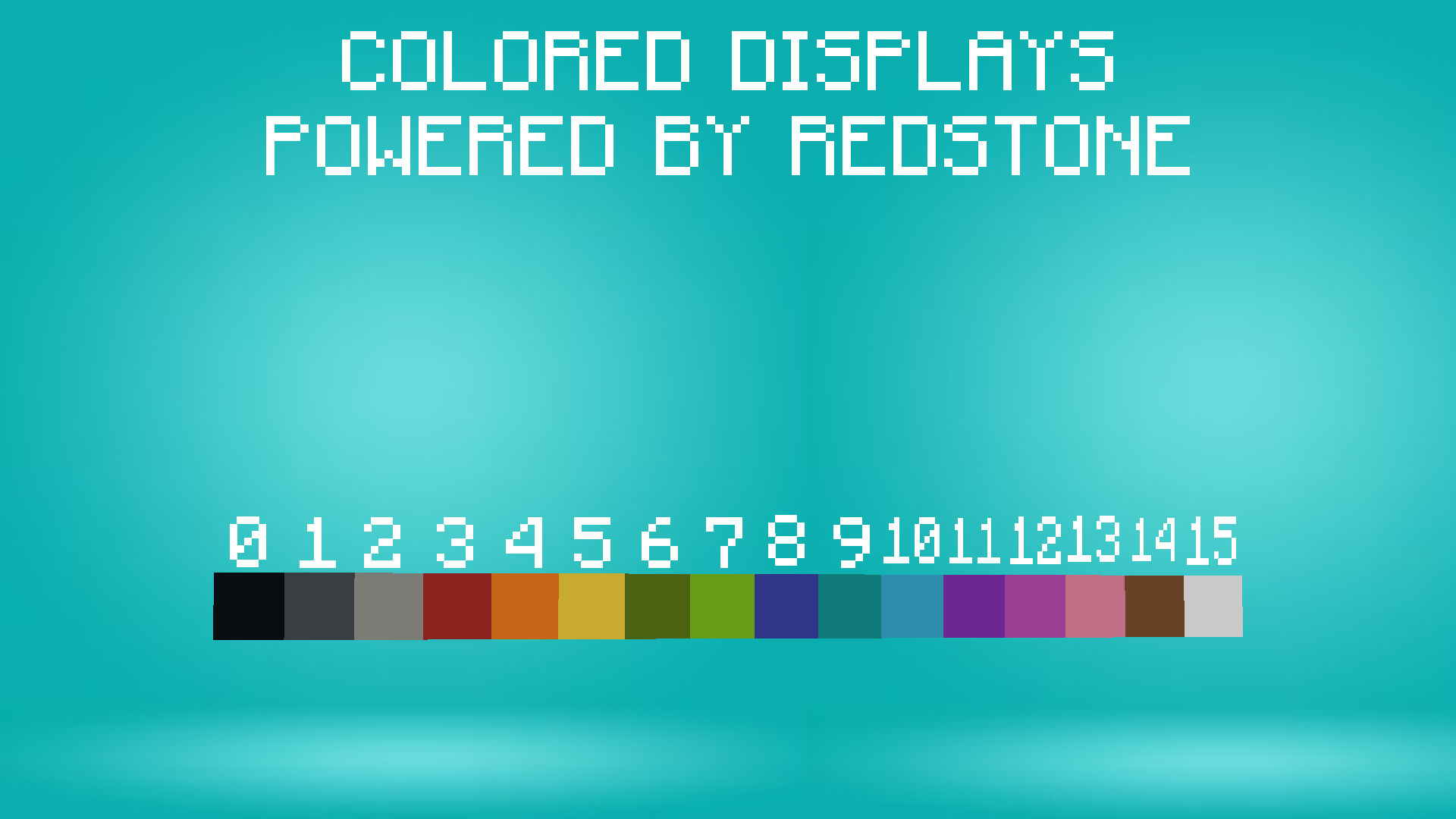 Colored displays gallery