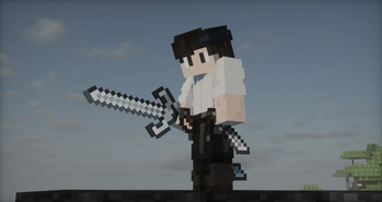 Corvin over a vulcan