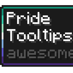 Gay MLM Pride Flag Tooltip (Frame-only 7-Color Turned)