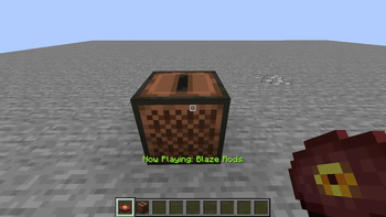 It tells what song is playing