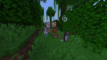 Wandering Trader drinking Chocolate Milk