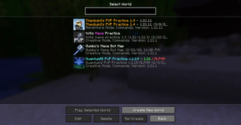 PvP Practice Maps
