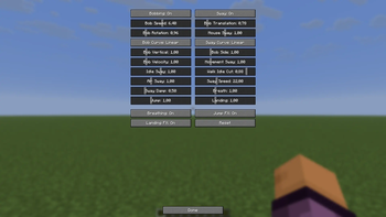 Settings Menu