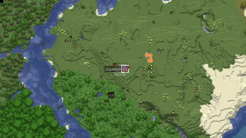 On the server, players with the same mod installed can see each other in the minimap/map