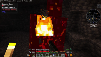 Obsidian Golem Attack