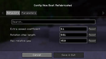Config Screen