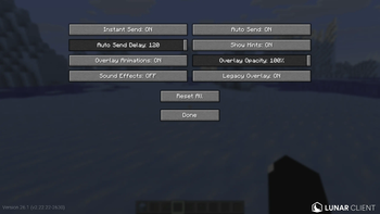 Settings GUI