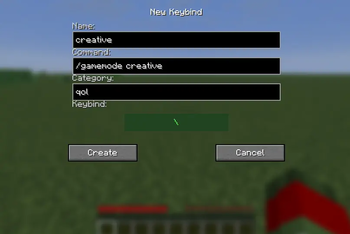 New Keybind menu