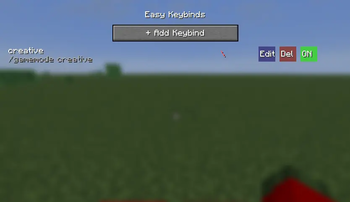 All keybinds Menu
