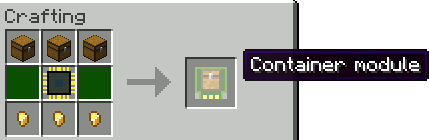 Container module recipe
