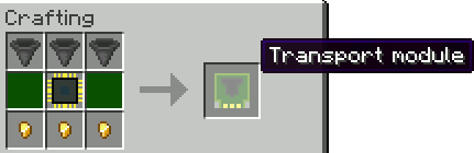 Transport module recipe