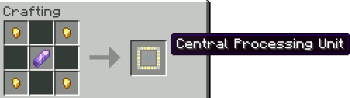 Central processing unit recipe