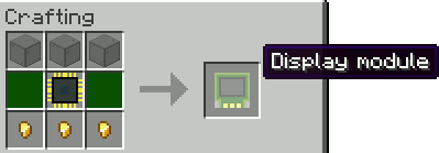 Display module recipe