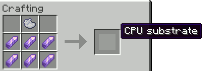 CPU substrate recipe