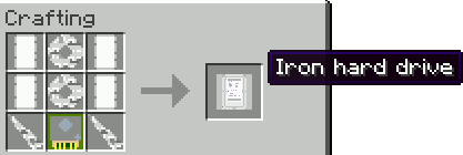 Iron hard drive recipe