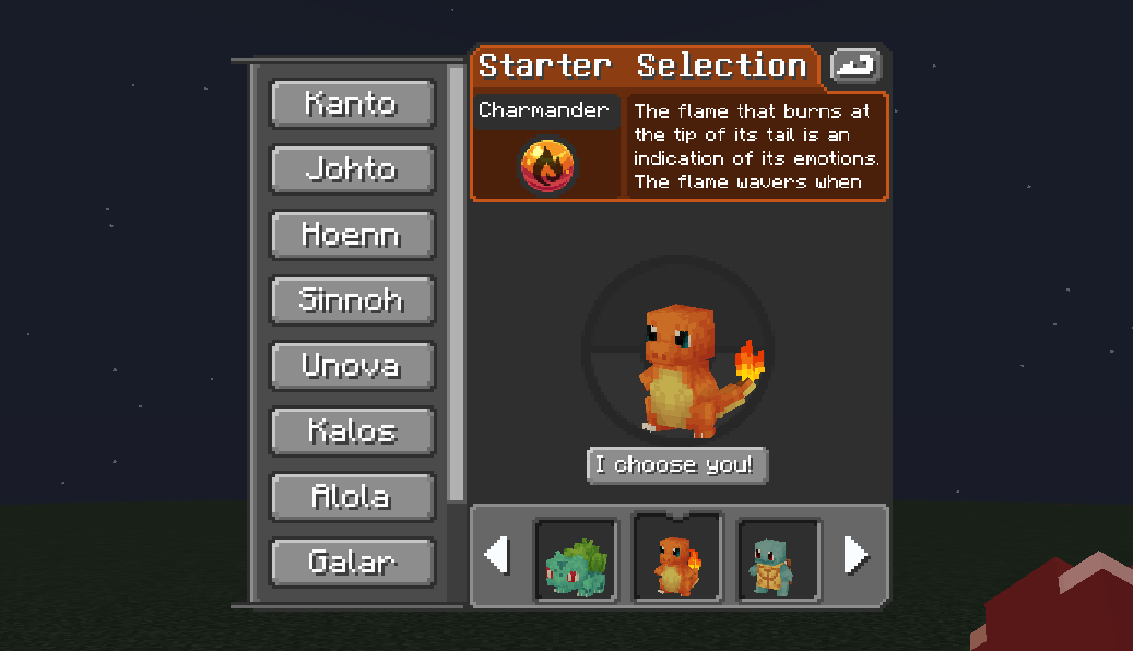 Starter Selection