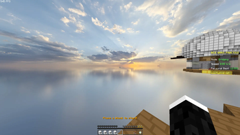 The custom skybox