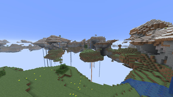 Oldgenerator skylands on Minecraft 1.21.8