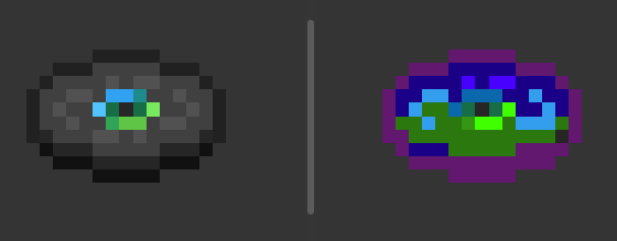 Otherside, before and after.