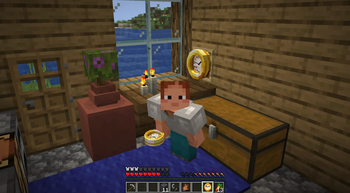 Ari holding a 3D Clock