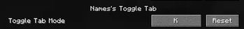 Toggle Key bind 2