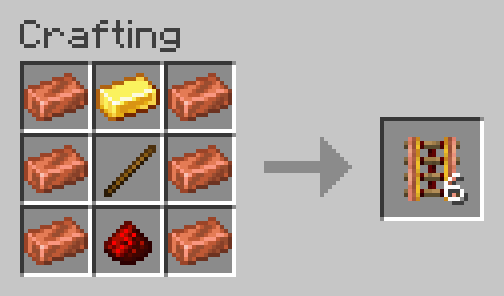 Powered Rail crafting