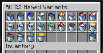 All 22 Named Variants (w/ Tinted Buckets)