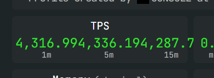 Not even a joke, with good server hardware you can get thousands of TPS