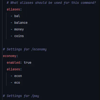 Configure commands