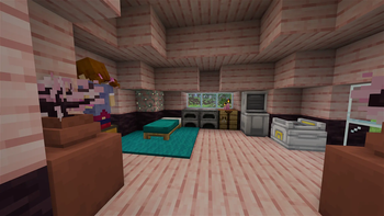 The inside of a lass' home