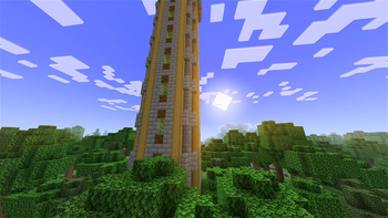 A giant battle tower