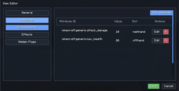 populated attribute table
