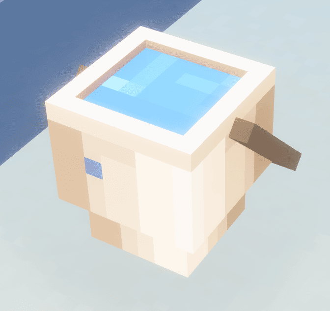Seaux & Seaux avec des poissons en 3d