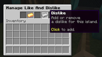 Player Like/Dislike GUI