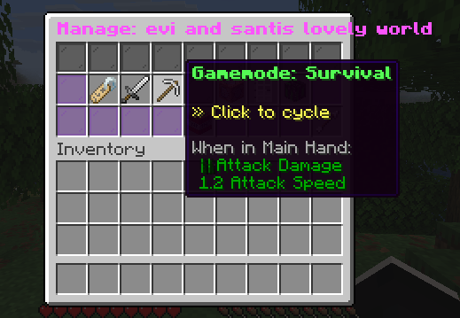 Manage your Worlds!! (i need to fix the text..)