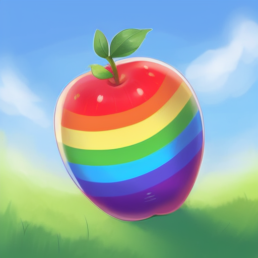minecraft rainbow apple