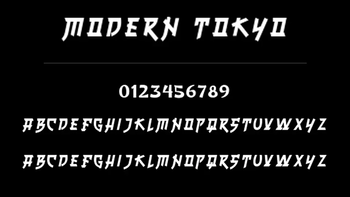 Modern Tokyo Font