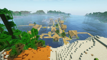 Village in the river