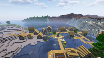 Village in the river