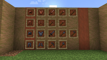 copper and steel tools/equipments