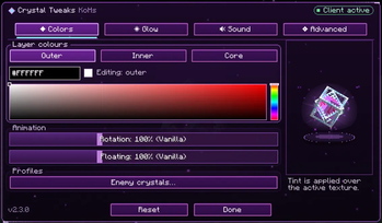 Colors tab (2.3.0)