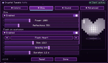 Glow tab (2.3.0)