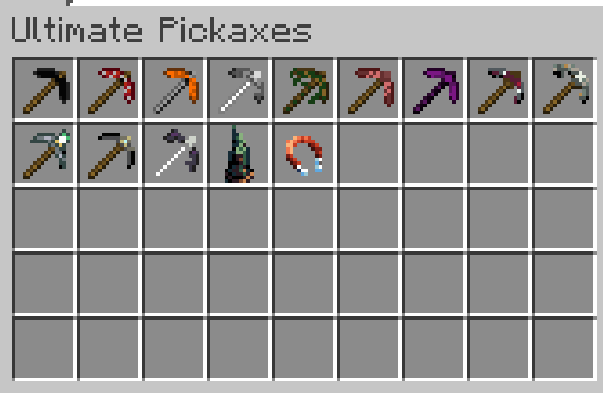 Pickaxes Tab